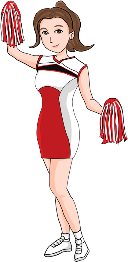 Cheerleader Png Images Transparent Free Download - Cheerleader Png (500x899)