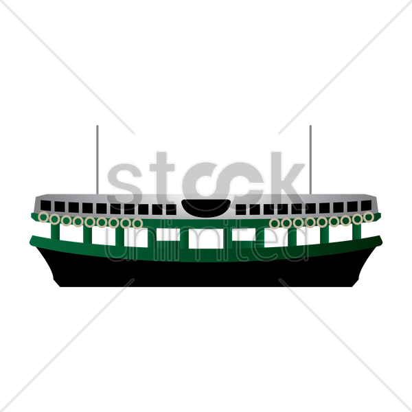 Clipart Ferry Boat Hong Kong Vector Image 1601459 Stockunlimited - Hong Kong Ferry (600x600)