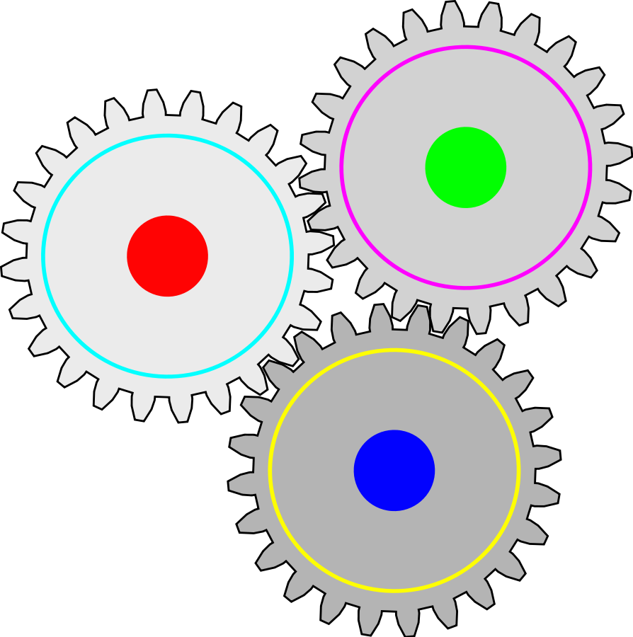 Impossible Gears Clip Art - Gears Clipart (894x900)
