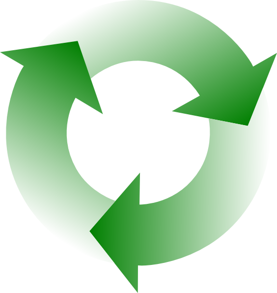 Blue Arrows Clip Art At Clkercom Vector Online Royalty - Green Arrows In A Circle (564x595)