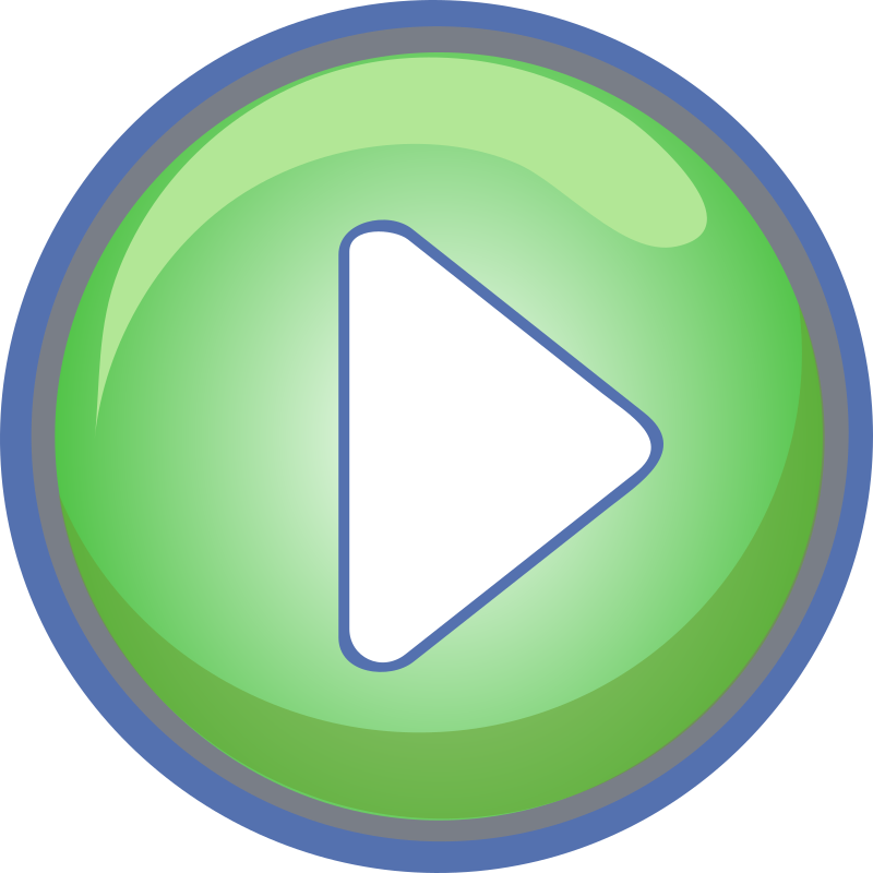 Medium Image - Play Button Green Png (800x800)