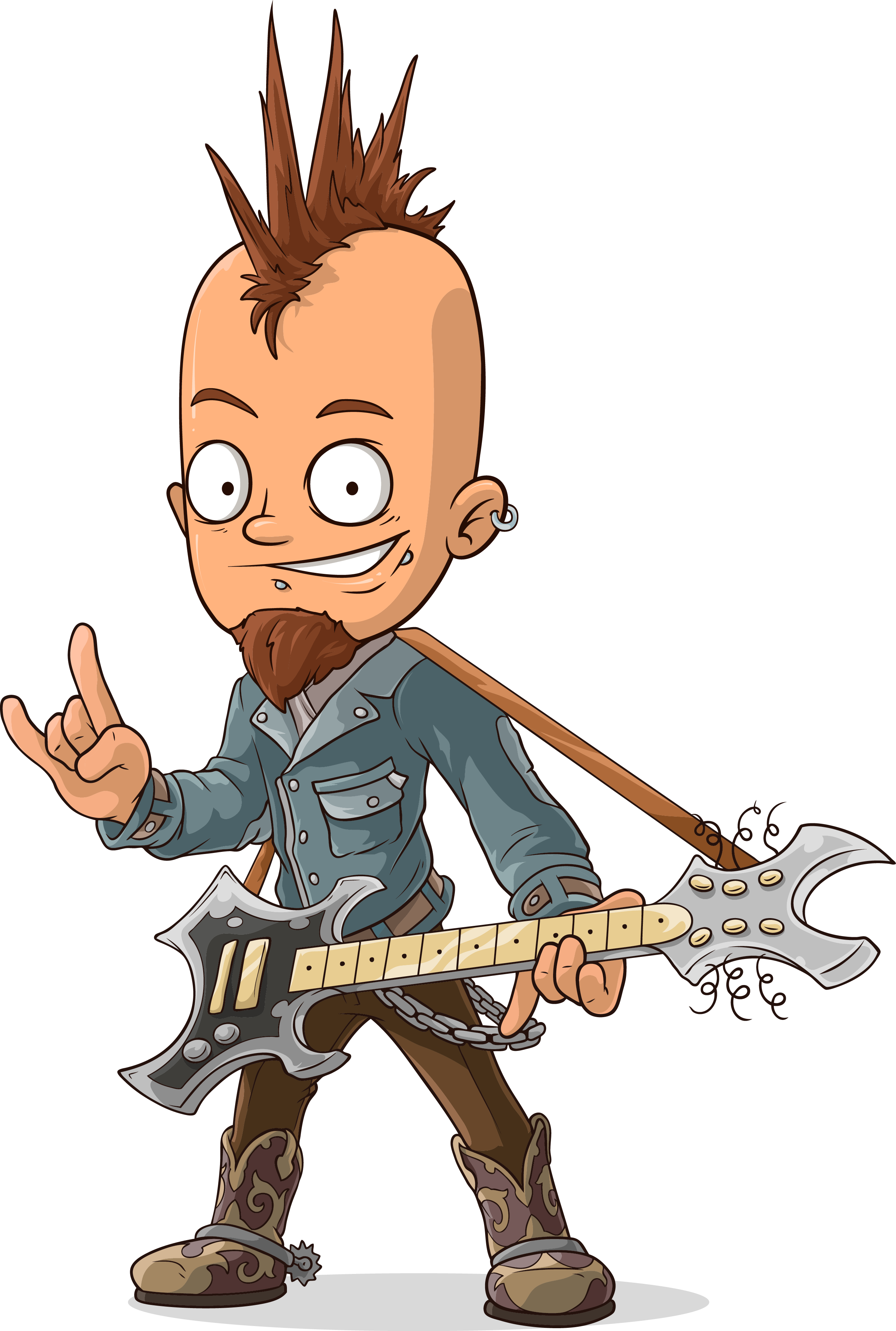 Cartoon Rocker Music Vector - Cartoon Rocker Music Vector (2545x3778) .