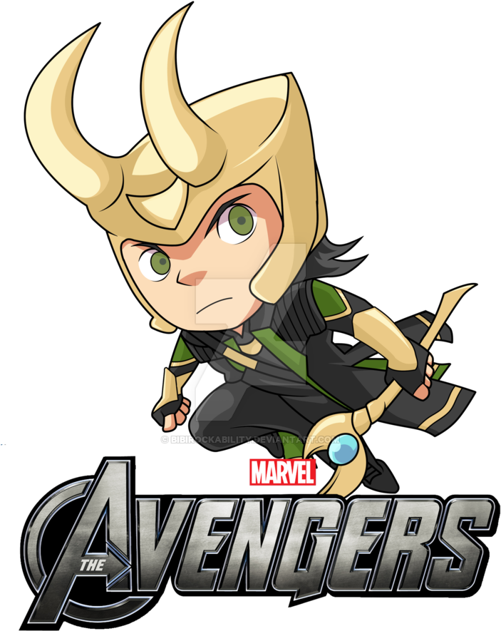 Loki Cartoon Chibi Download - Paper Magic The Avengers Valentines Day Cards (800x933)