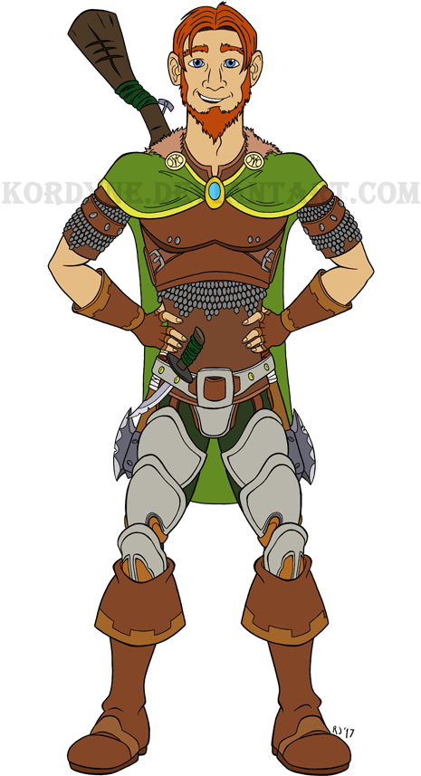 Wow Human Hunter For Online - Cartoon (500x974)