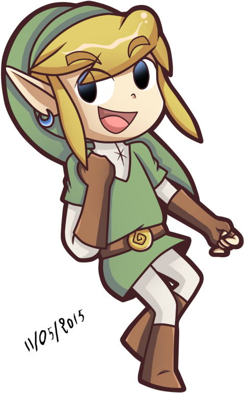 Toon Link With Old Link Style By Vanylian - Cartoon (600x800)