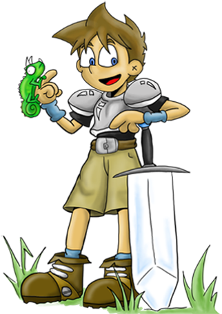 Shoulder Knight Cartoon Squire - Cartoon (342x504)