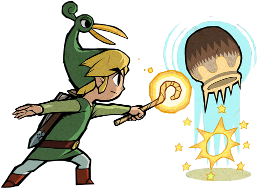 A Magic Cane Created By The Minish That Fires Magic - Wiki (595x396)