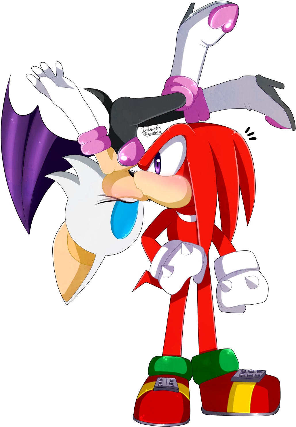 Sonic The Hedgehog Clipart Spiderman - Kiss (1086x1511)