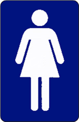 Women Bathroom Sign Decal Roblox Download - Men And Women Comfort Room (420x420)