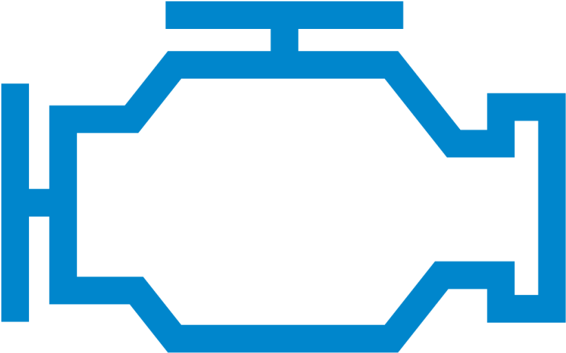 Car Decal Sticker Check Engine Light Die Cutting - Engine Logo In Car (1024x1024)