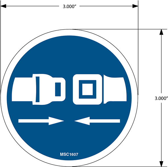 Seatbelt Decal - Wear Seat Belts (600x600)