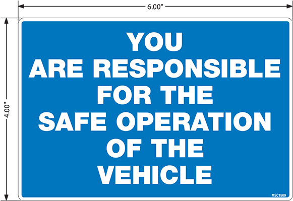 You Are Responsible Decal - Decal (600x600)