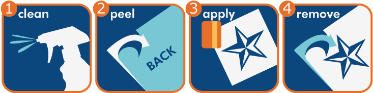 Make Sure The Surface Is Clean Before Applying The - Graphic Design (740x200)