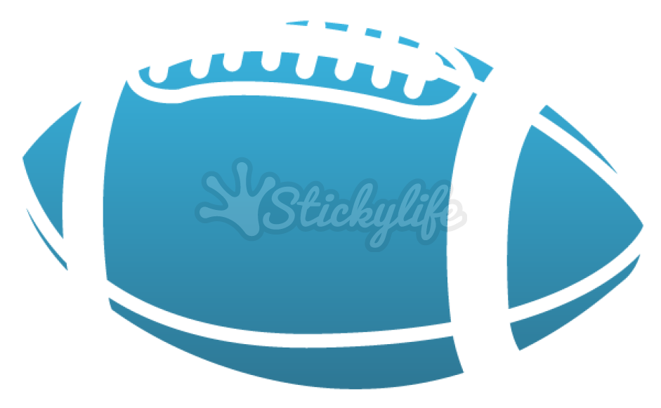 Football Decal - Powder Puff Football Clipart (940x587)