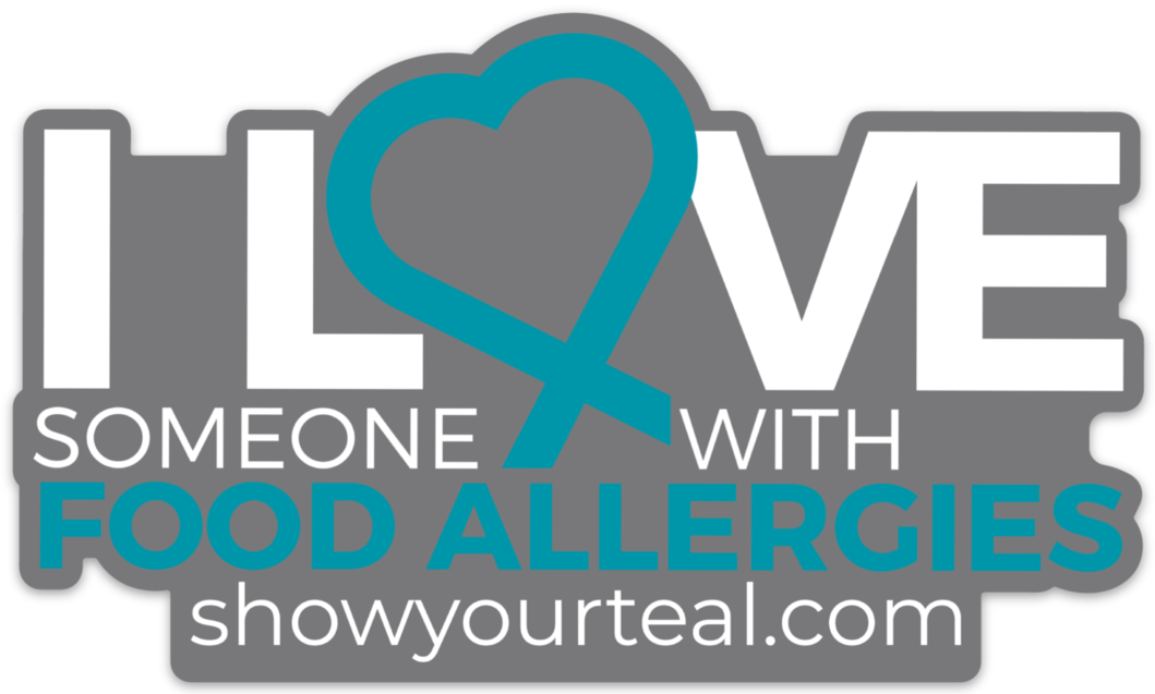 I Love Someone With Food Allergies Car Decal - Love Someone With Food Allergies (1059x637)