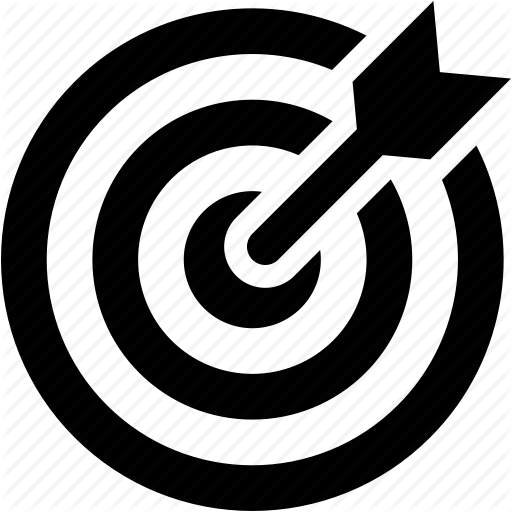 Seo Goals Icon - Arrow And Target Icon (512x512)