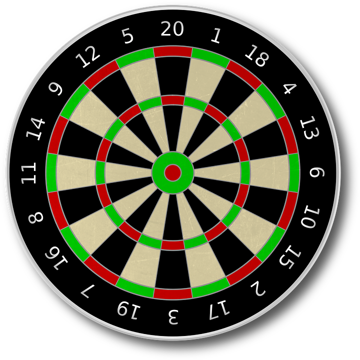 Picture Of Bulls Eye 9, Buy Clip Art - Dart Board (720x720)