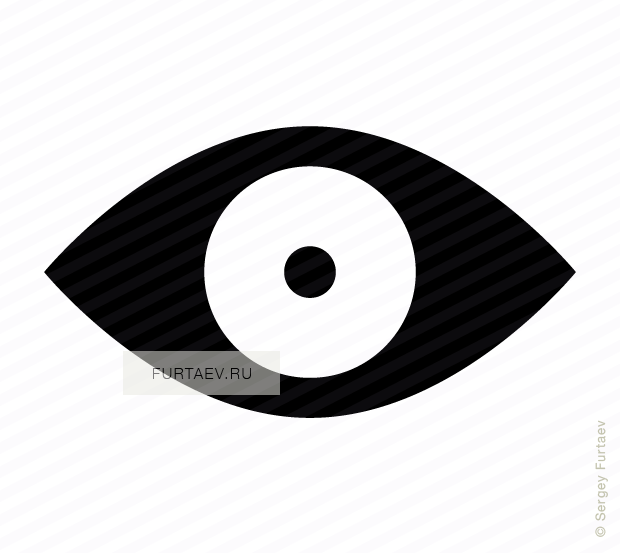 Vector Icon Of Eye With Excessive Constriction Of Pupil - Circle (620x553)