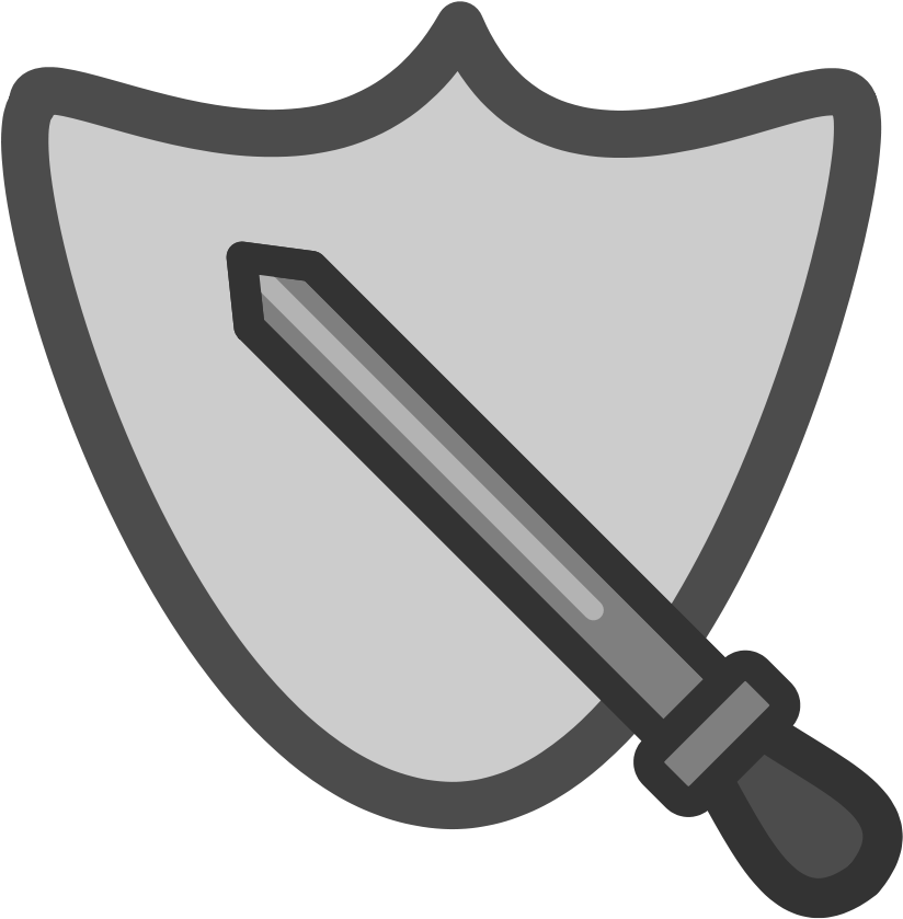 How - Shield And Sword Clipart (900x900)