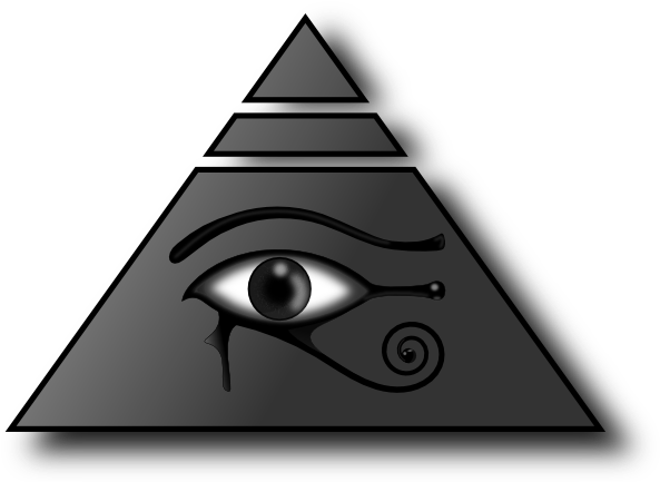 Egyptian Eye Vector For Kids - Piramide Clipart (600x435)