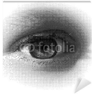 Halftone Eye / Vector - Illustration (400x400)