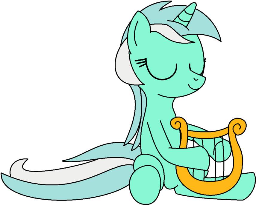 Lyra Heartstrings And Her Lyre By Demmon1 - Lyra Lyre (900x721)