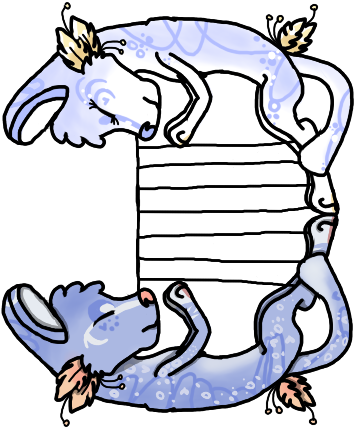 Plumie Lyre 2 By Nipkips - Cartoon (500x500)