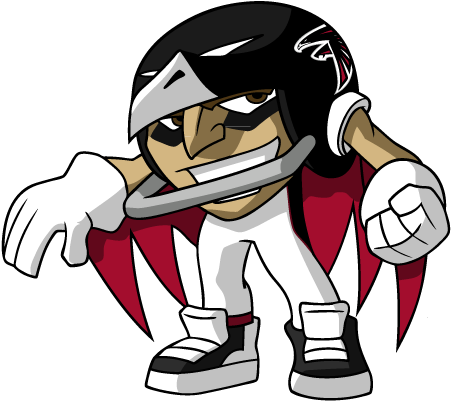 Creative Designs Atlanta Falcons Clipart Oh My God - Atlanta Falcons - Rusher 13 Poster Print (22 X 34) (472x400)