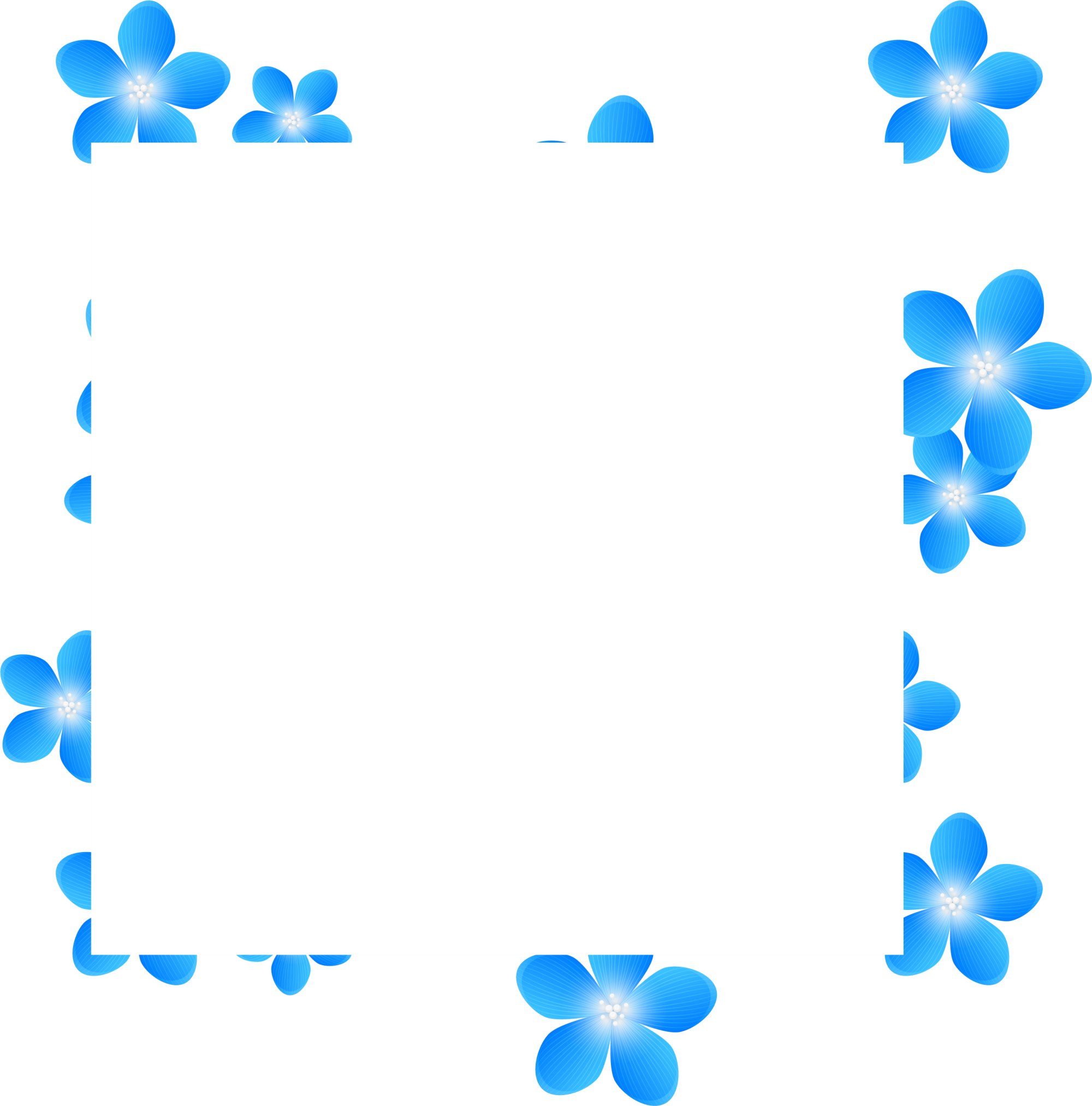 Blue Flower Clip Art - Blue Flower Clip Art (2000x2025)