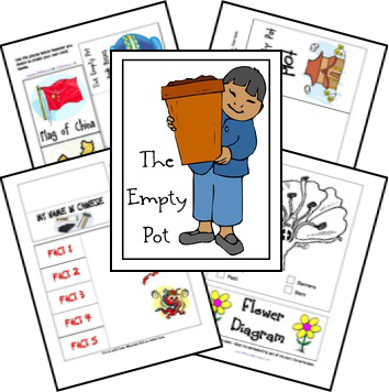 The Empty Pot Free Unit Study Lessons And Lapbook Printables - Empty Pot Lesson Activity (354x356)