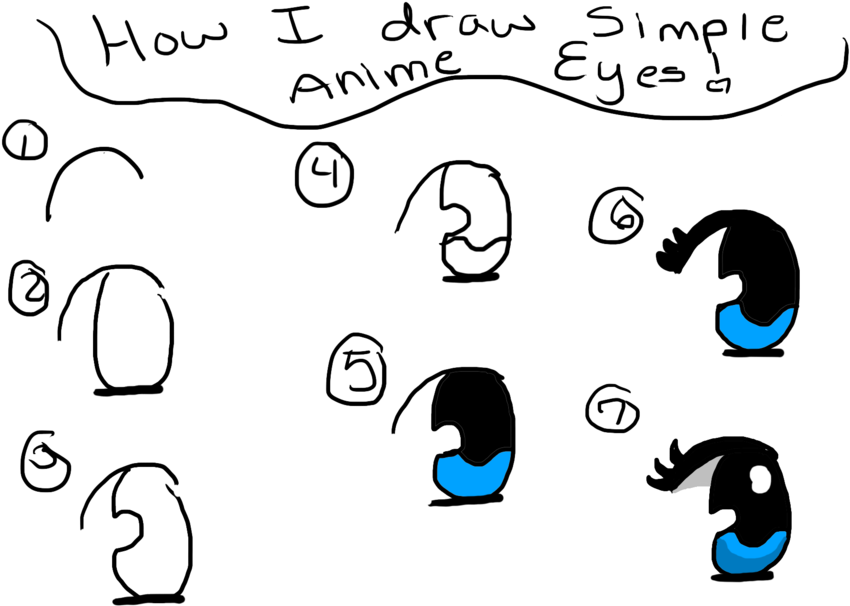 28 Collection Of Easy Eye Drawing Anime - Simple Anime Eyes Step By Step (900x675)