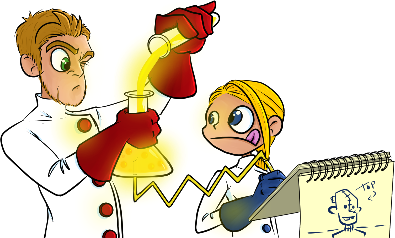 Monster Lab Actor Clip Art - Monster Lab Actor Clip Art (1677x986)