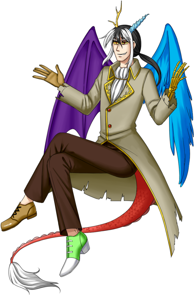 Fluttershy Princess Celestia Pinkie Pie Rainbow Dash - My Little Pony Discord Human (758x1053)