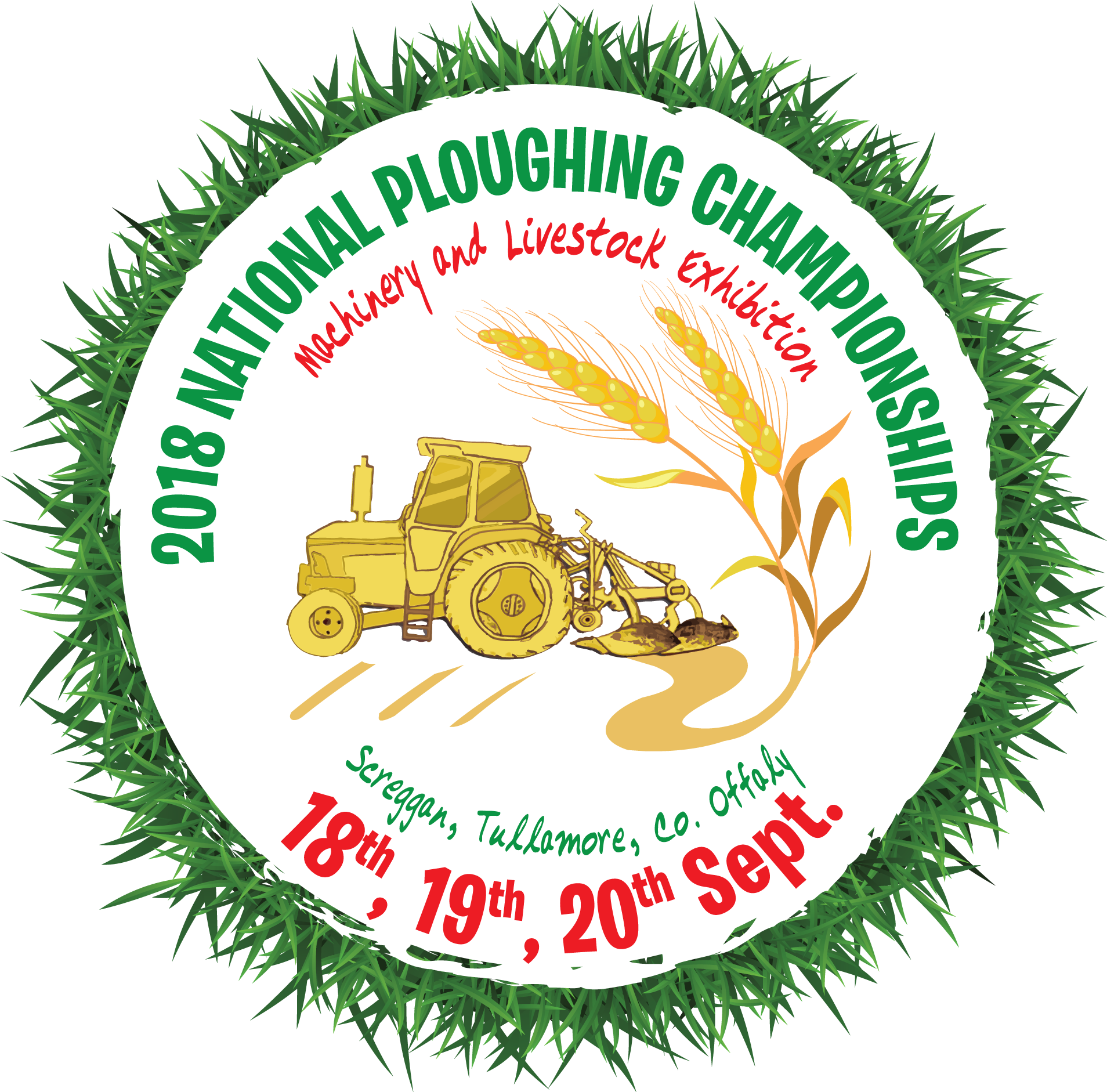 #ploughing18 Will Take Place In Screggan, Tulllamore, - National Ploughing Championships 2018 (2000x2000)