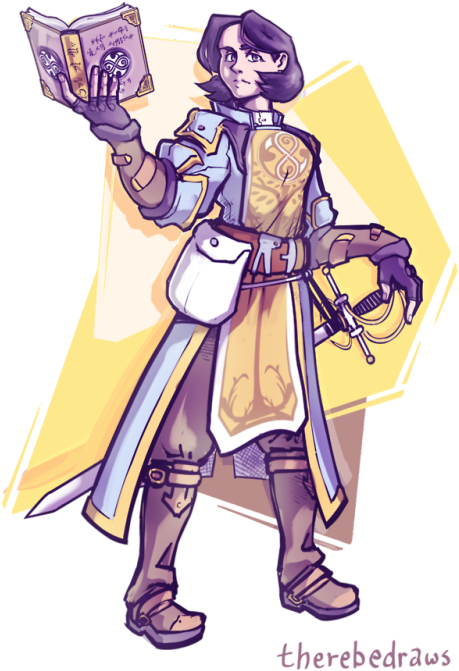 A Portrait Of My Dnd Character, Luna Levon, Celestial - Cartoon (500x705)