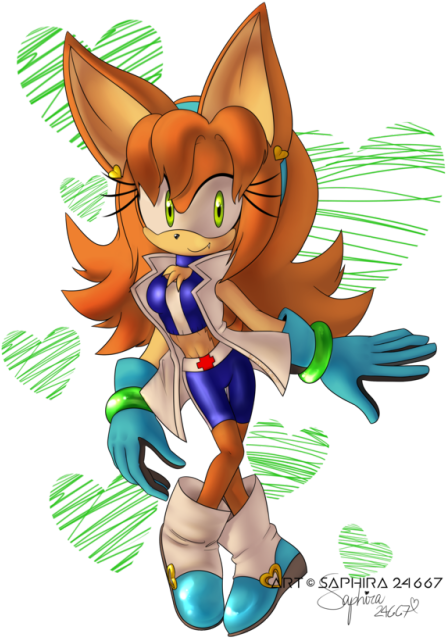 Decided To Do Sonar's Alternate Look 0w0 Was Really - Cartoon (500x647)