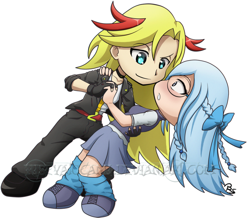 Dazzling Shipping Chibis By Immortality-mirror - Dafne Mizniro (959x833)