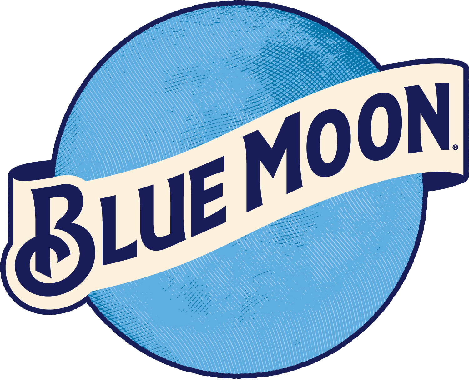 Blue Moon Brewing Company - Blue Moon Beer Logo (1500x1216)