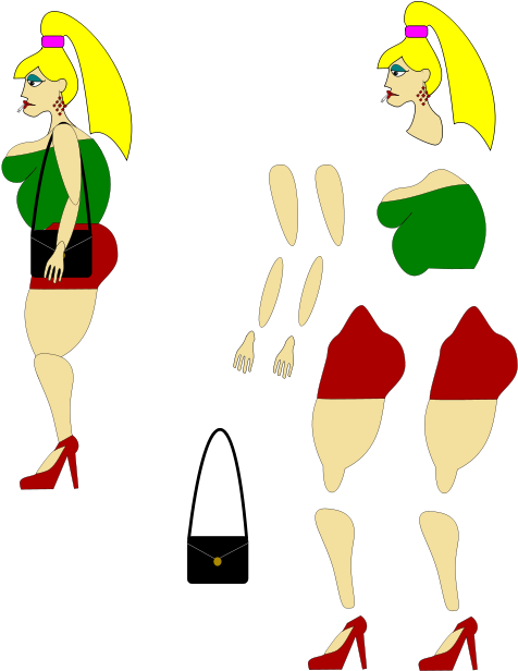 Clip Art Tags - Prostitute Clip Art (566x800)