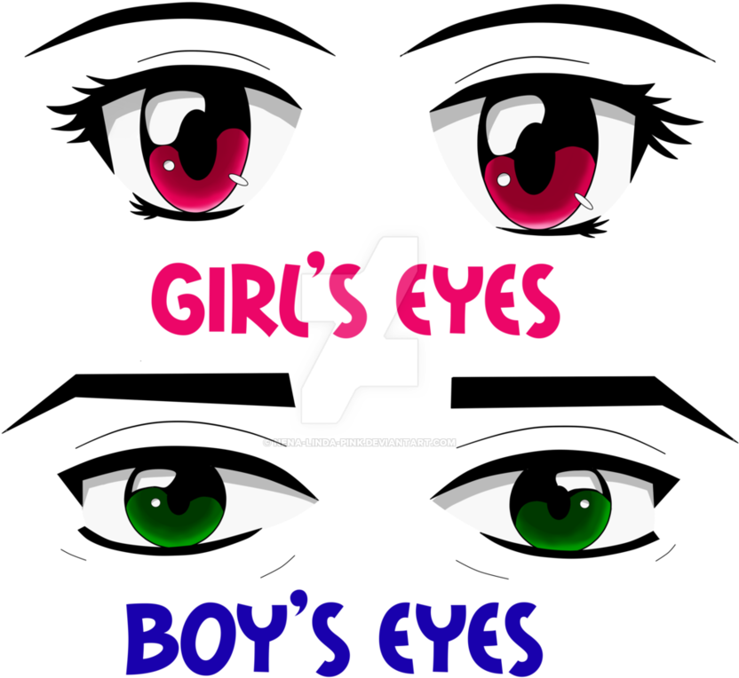 Anime Eye Pratice By Nena Linda Pink - Anime (862x926)