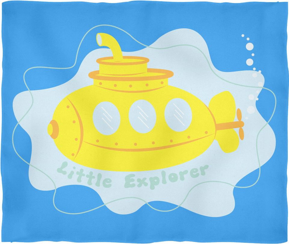 Little Explorer Fleece Baby Blanket Blankets - Placemat (1024x1024)