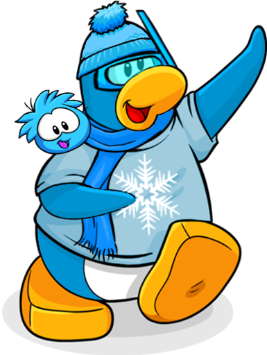 Club Penguin Clip Art - Club Penguin Wave .gif (398x512)