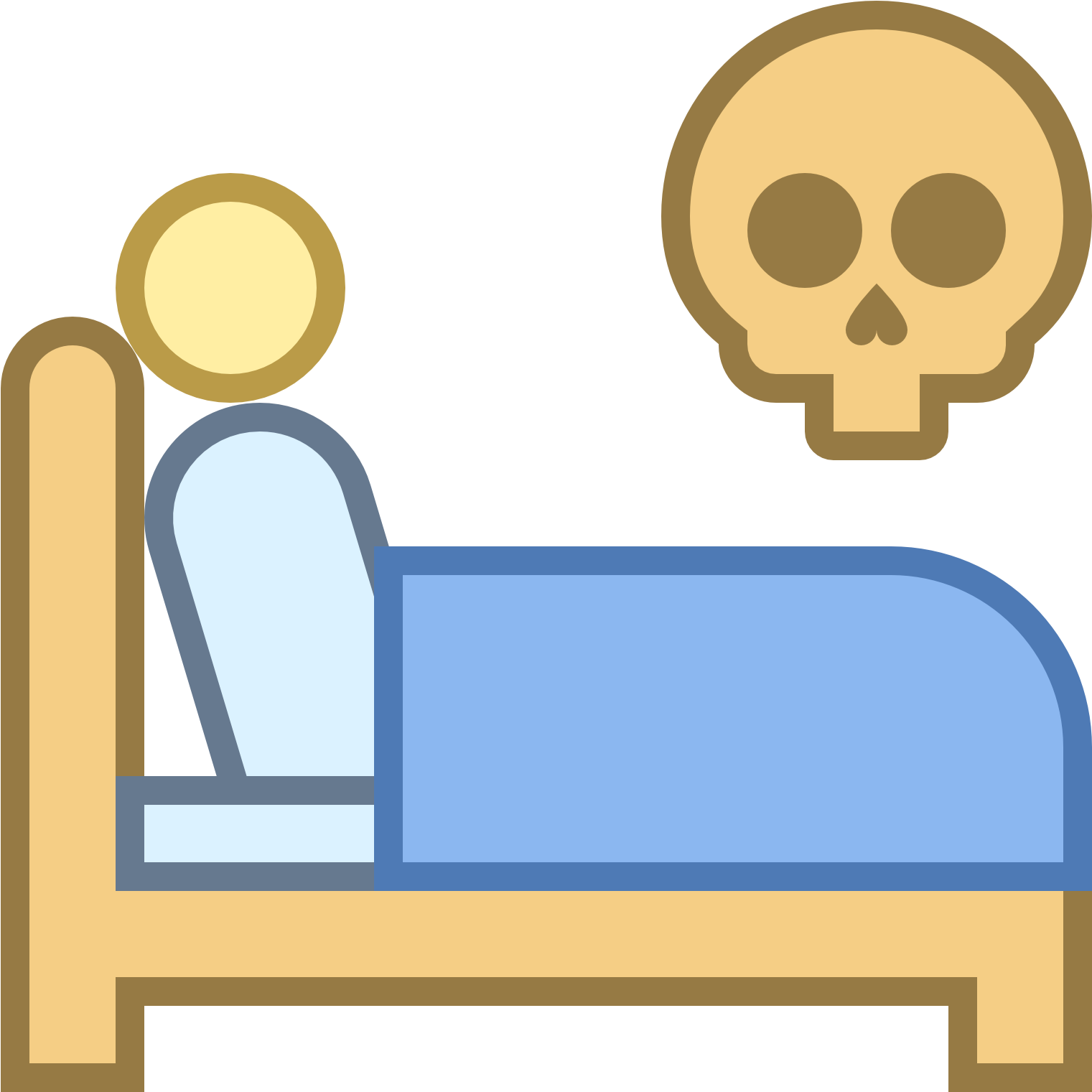 Search Clip Art Die In Bed Icon - Cartoon Watch Tv In Bed (1600x1600)