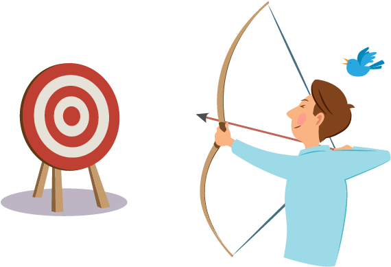 Target Your Goals - Black And White Patterns (600x400)