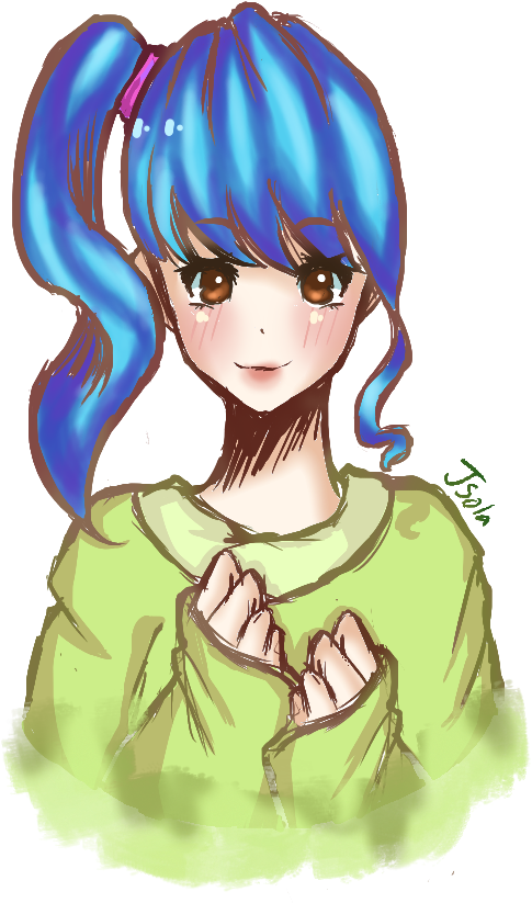 Bust Shot By Jsola - Cartoon (683x879)