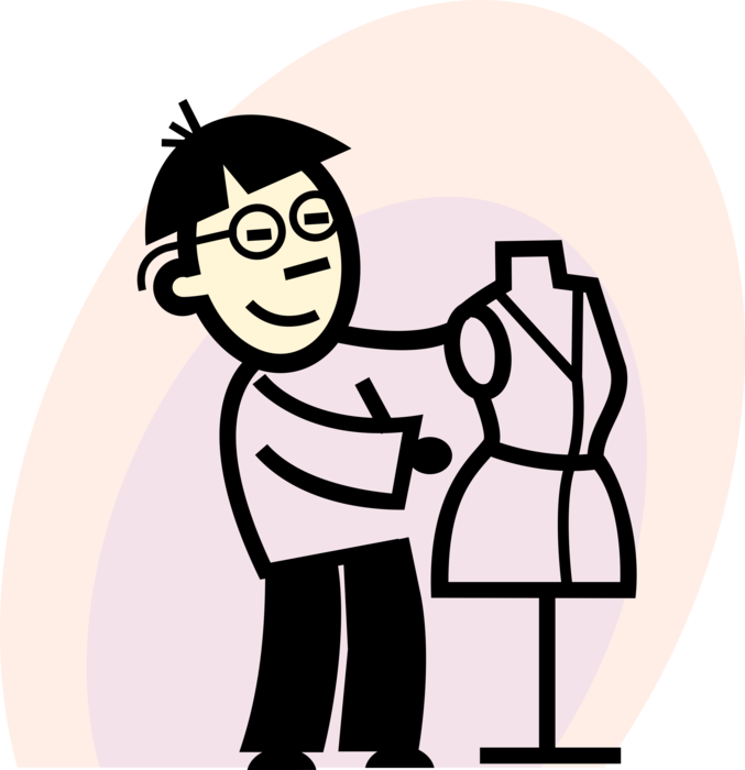 Vector Illustration Of Fashion And Garment Industry - Vector Illustration Of Fashion And Garment Industry (677x700)