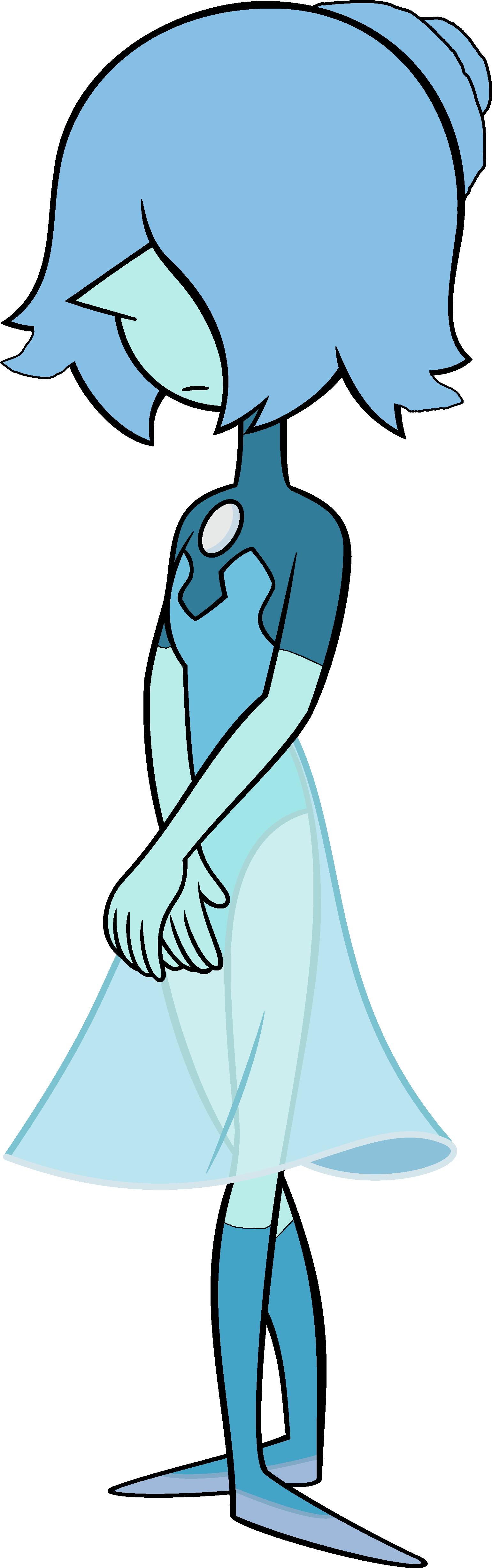 Blue Pearl New Form - Steven Universe Blue Pearls (1697x4971)