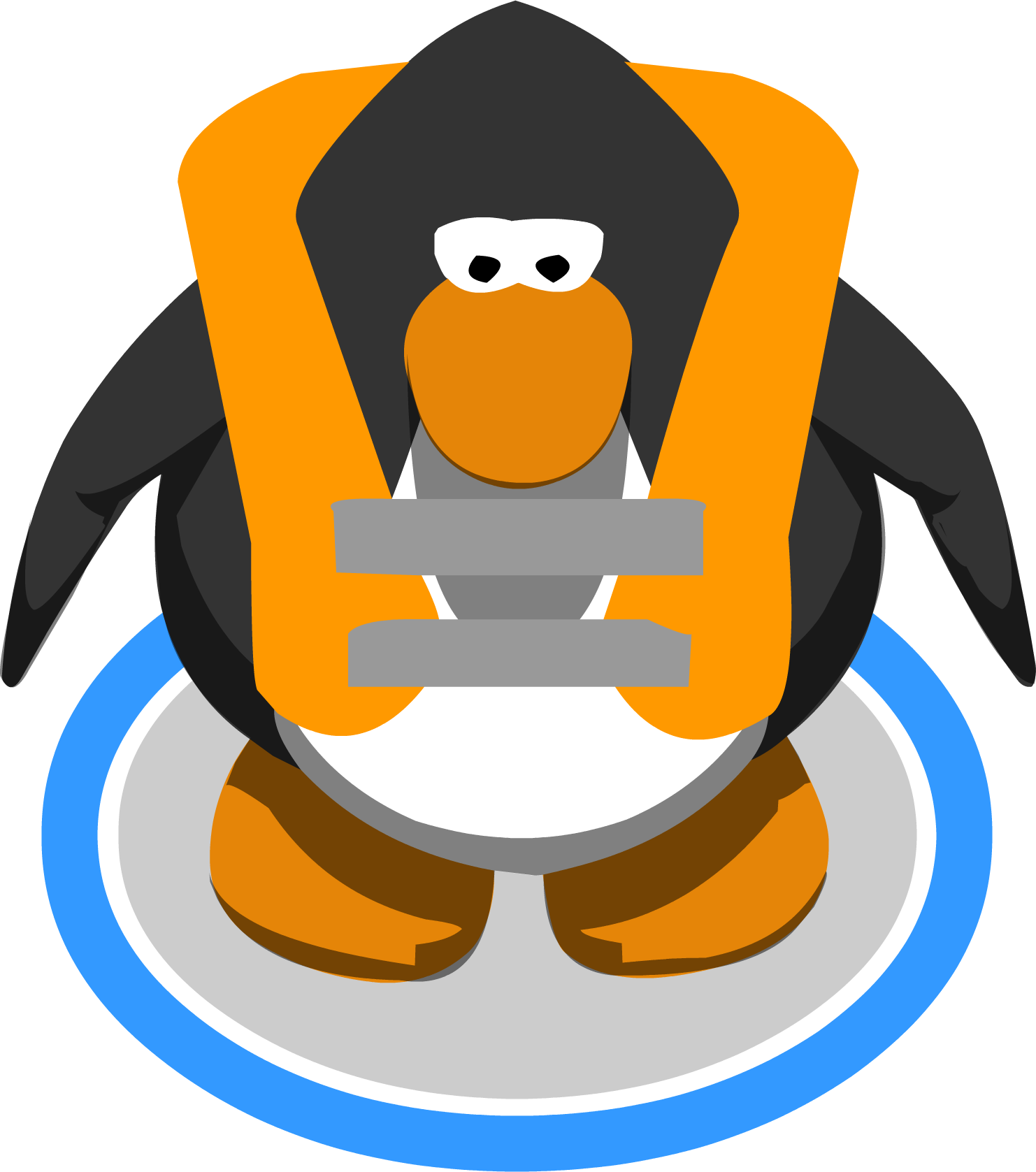 Life Vest In-game - Club Penguin Penguin In Game (1482x1677)
