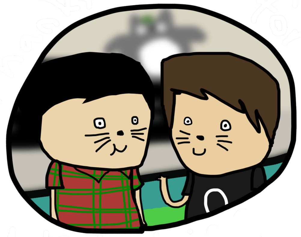 Phil And Dan By Lowse - Danisnotonfire And Amazingphil Cartoon (1016x787)