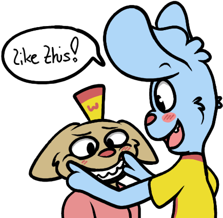 You Should Smile More Often By Arthallea - Cartoon (509x454)